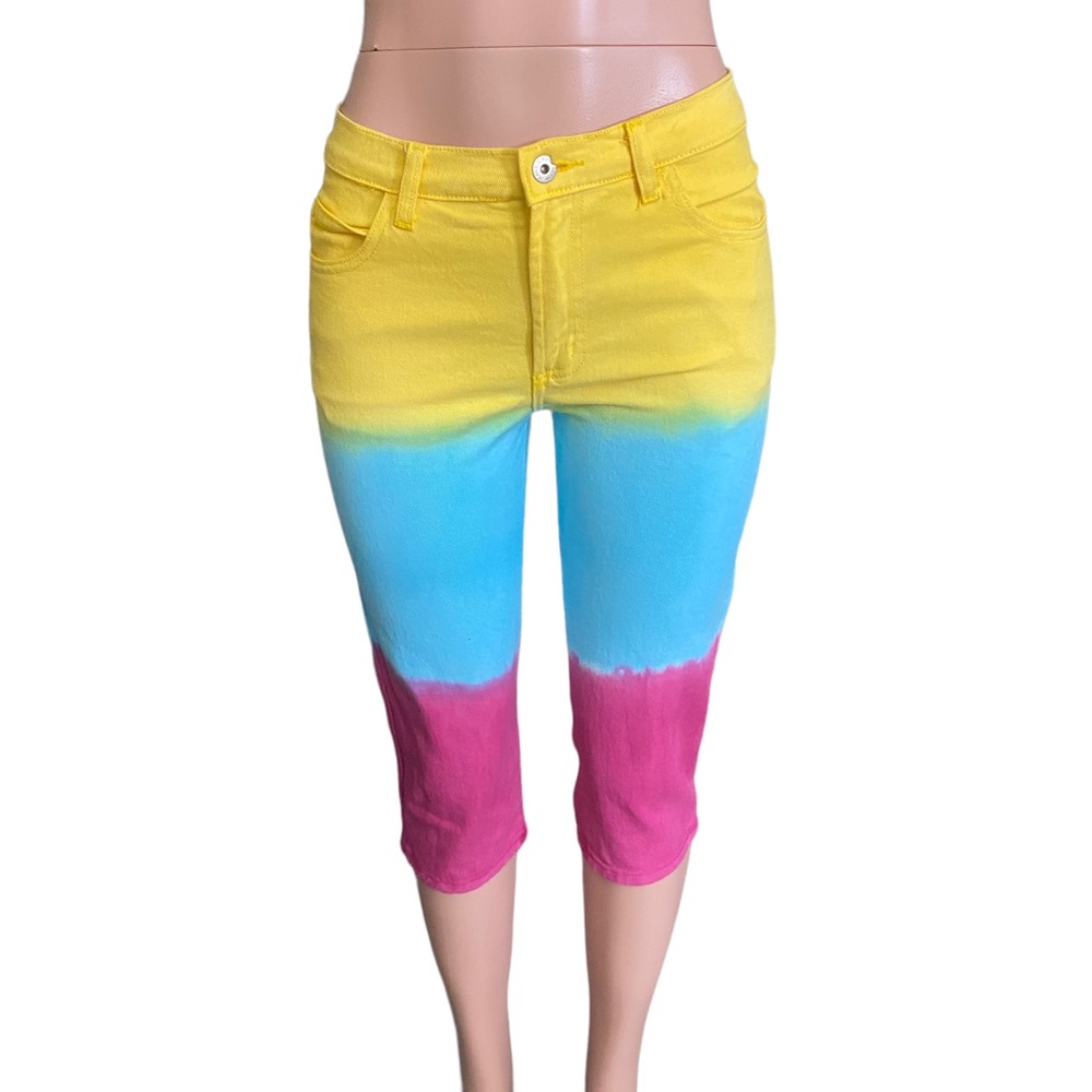 Carabella Collection Multi-Colored Carpi Jeans in size 7/8